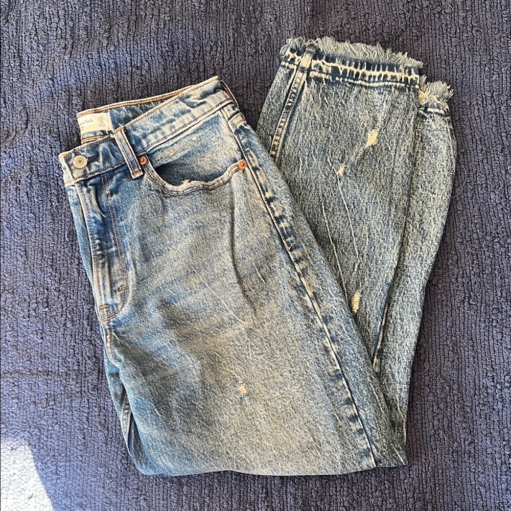 Abercrombie Distressed Blue Jeans